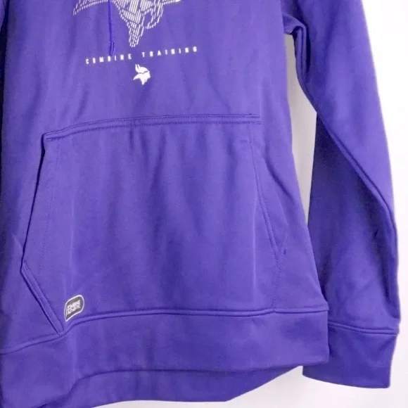 NWT [Outerstuff] Minnesota Vikings NFL Pullover Performance Fleece Hoodie Mens S - Picture 6 of 8